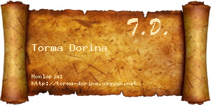 Torma Dorina névjegykártya